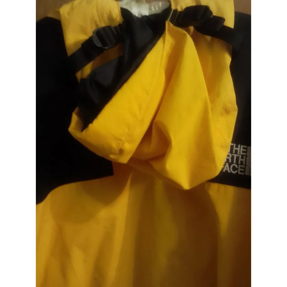 Mens The Northface Gore Tex Yellow Mountains Jacket Outer Color Yellow  No...